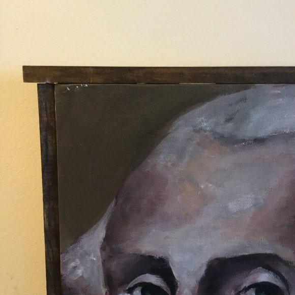 Oil Painting George Washington on Canvas Original 2011 Signed Framed 15.5" x 12" - Picture 5 of 9